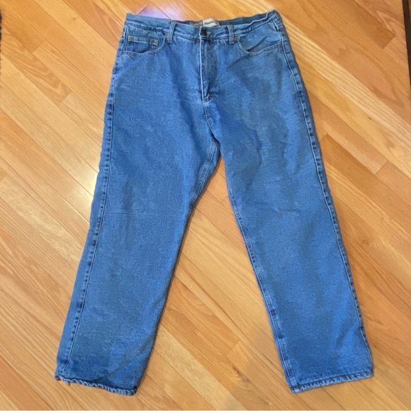 Guide Series Fleece Lined Thinsulate Blue Denim Jeans Men's 36 x 30 - Picture 1 of 10